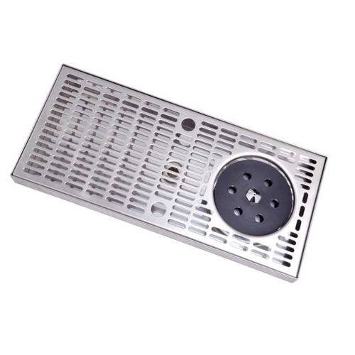 Drip Tray 40x22cm with Glass Rinser