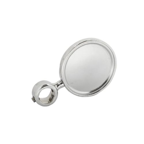 Lindr Chrome Short Round Medallion