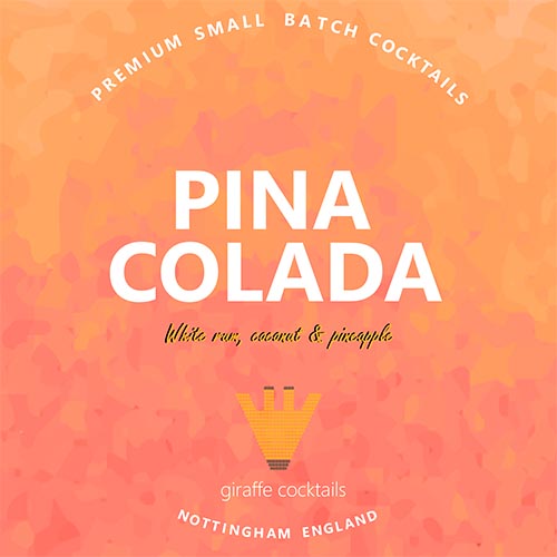 Pina colada cocktail keg